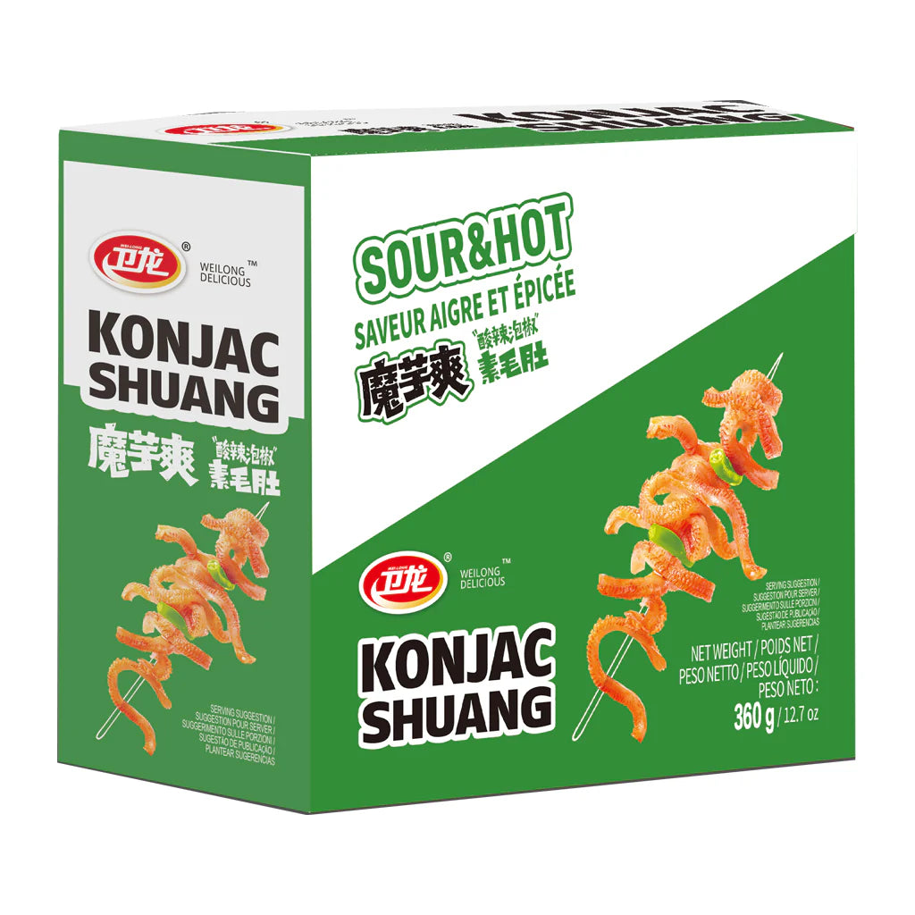 WEI-LONG Konjac Strips Sour & Hot 360g