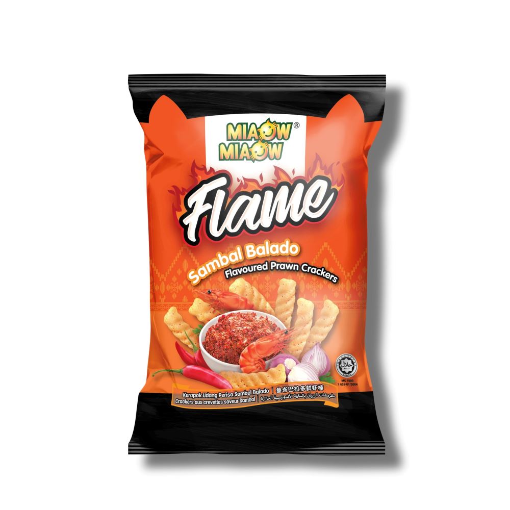 MIAOW MIAOW Flame Prawn Cracker Sambal Balado 50g