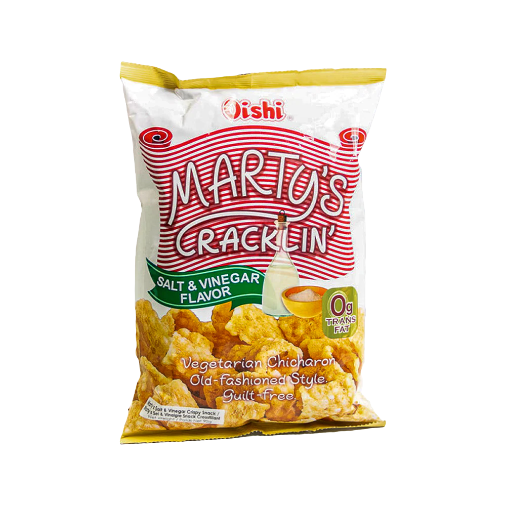 OISHI Marty's Cracklin' Salt & Vinegar Flavour 90g