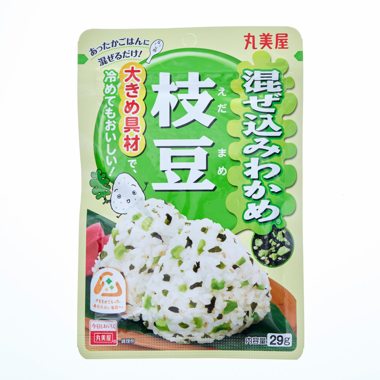 MARUMIYA Rice Seasoning Wakame Seaweed with Edamame Beans 29g