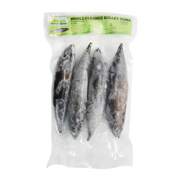Frozen KIM SON Whole Cleaned Bullet Tuna 1kg