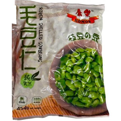 Frozen HONOR Shelled Edamame 454g