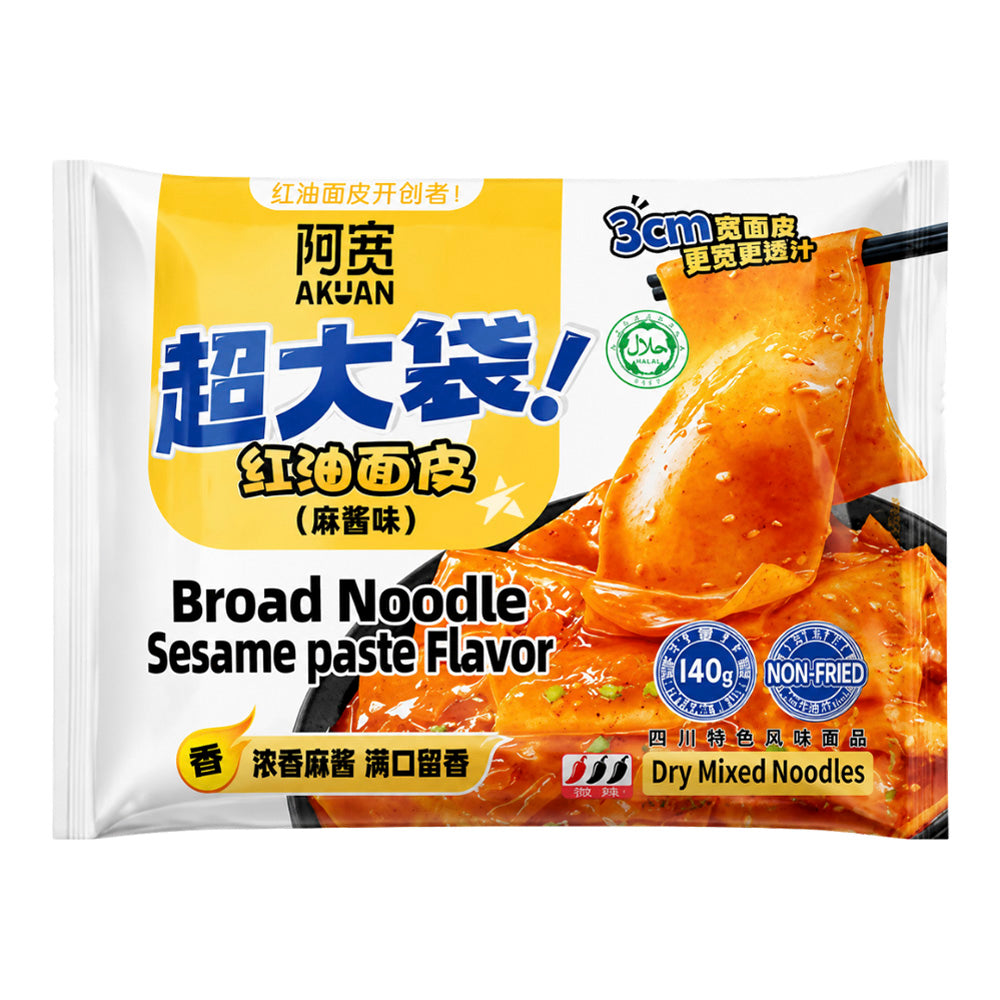BAIJIA A KUAN Broad Noodle Sesame Paste Flavour 140g