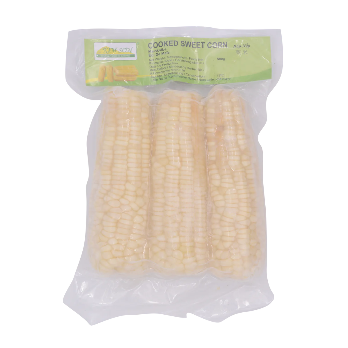 Frozen KIM SON Cooked Sweet Corn 500g