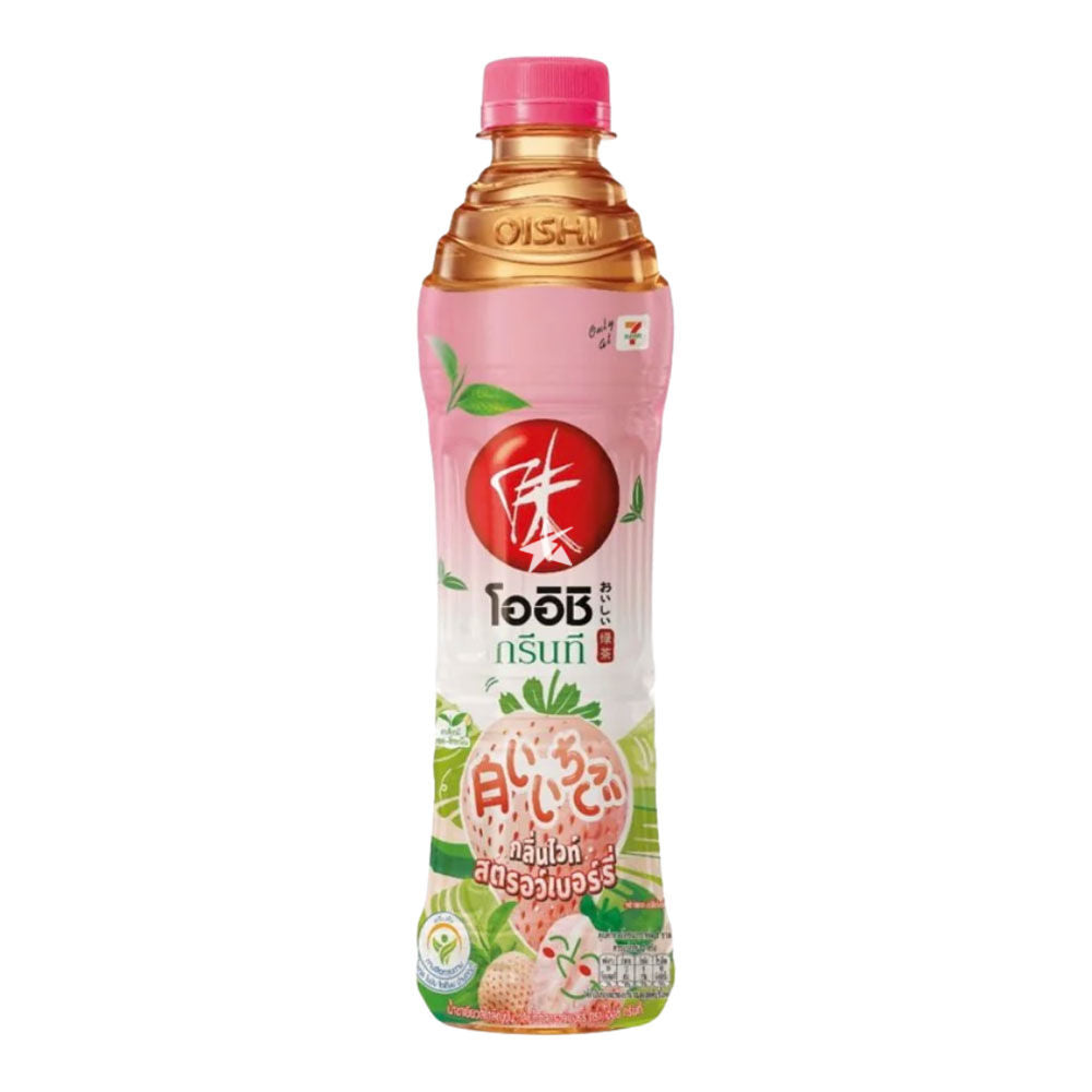 OISHI Japanese Green Tea (Strawberry Kiss Flavour) 400ml