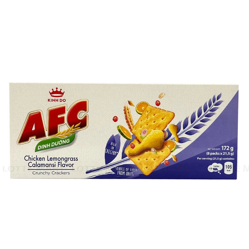 KINH DO AFC Chicken Lemongrass Calamansi Flavour Crunchy Cracker 8X21.5g