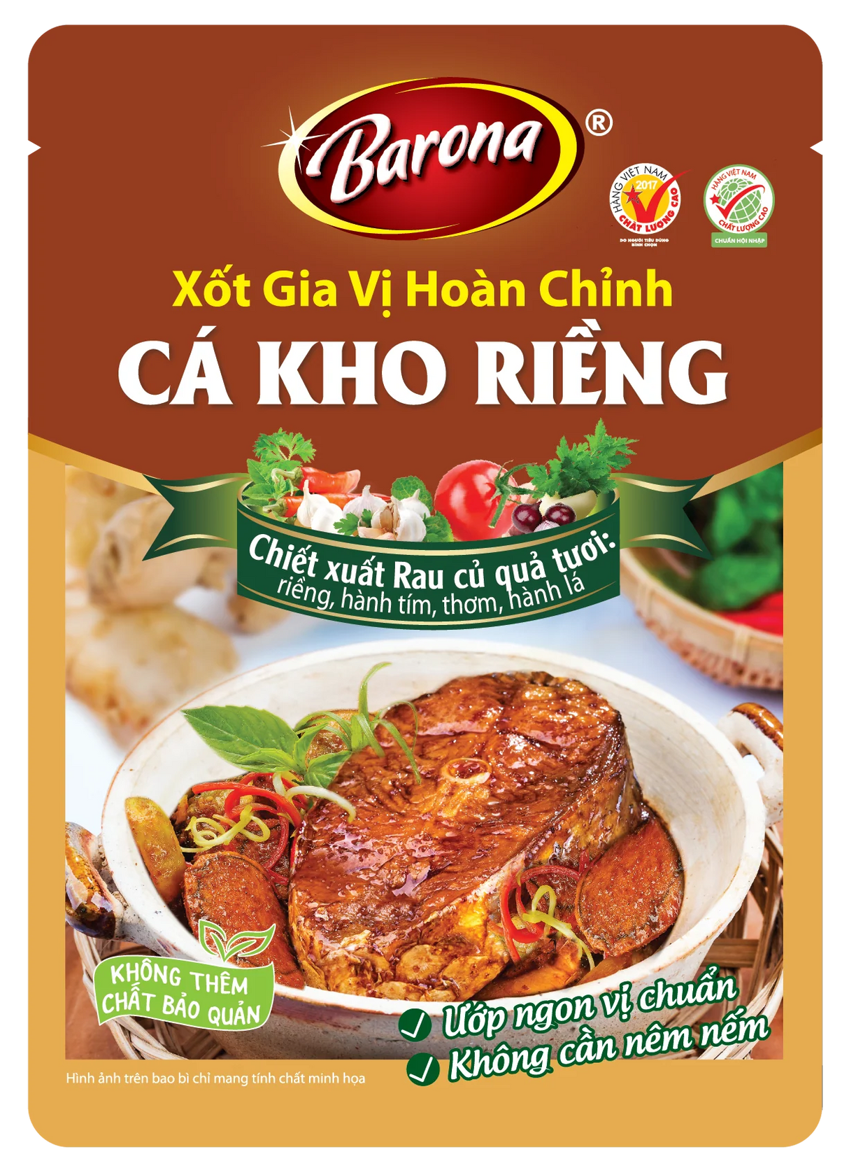 BARONA Sauce For Galangal Simmered Fish Ca kho Rieng 80g