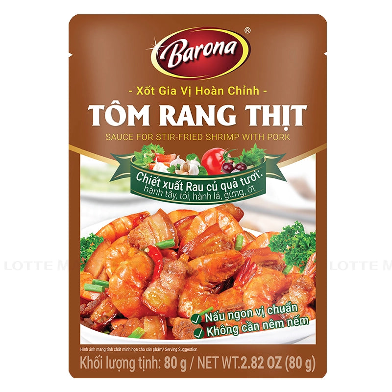 BARONA Sauce For Stir-Fried Shrimp With Pork Tom Rang Thit 80g