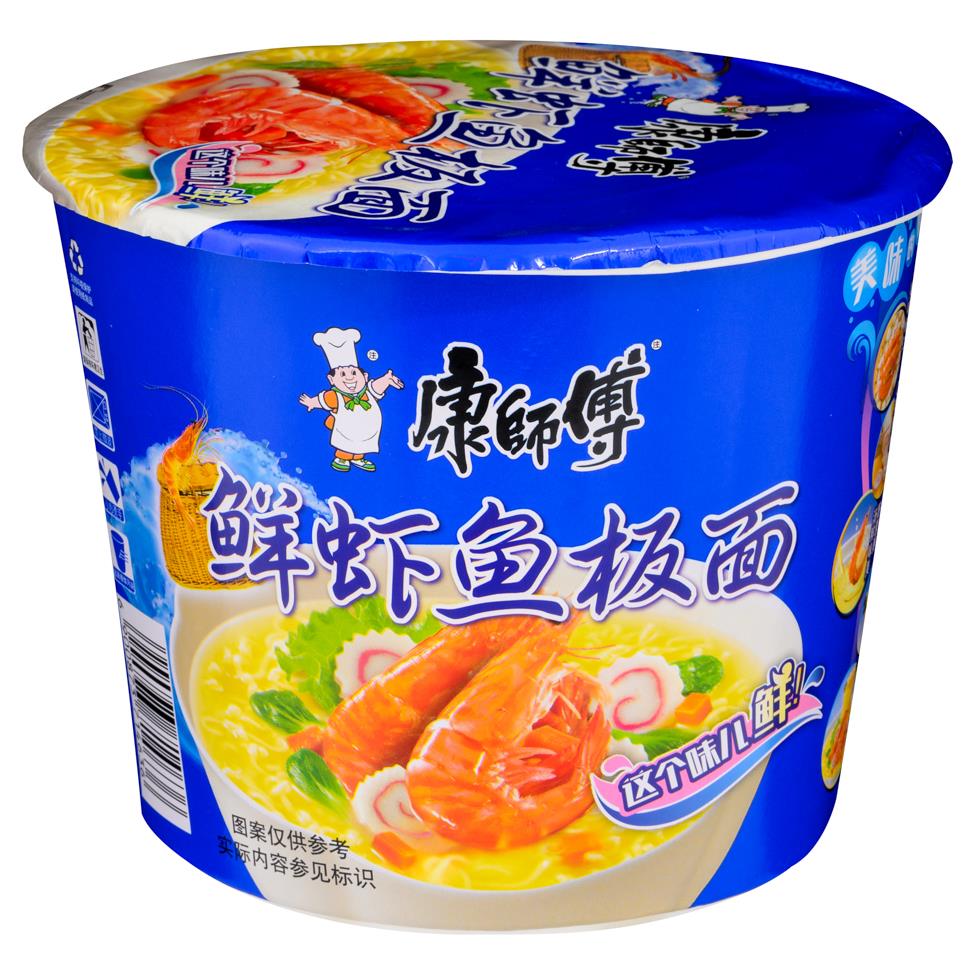MASTER KONG Instant Bowl Noodle Fsih & Prawn 110g