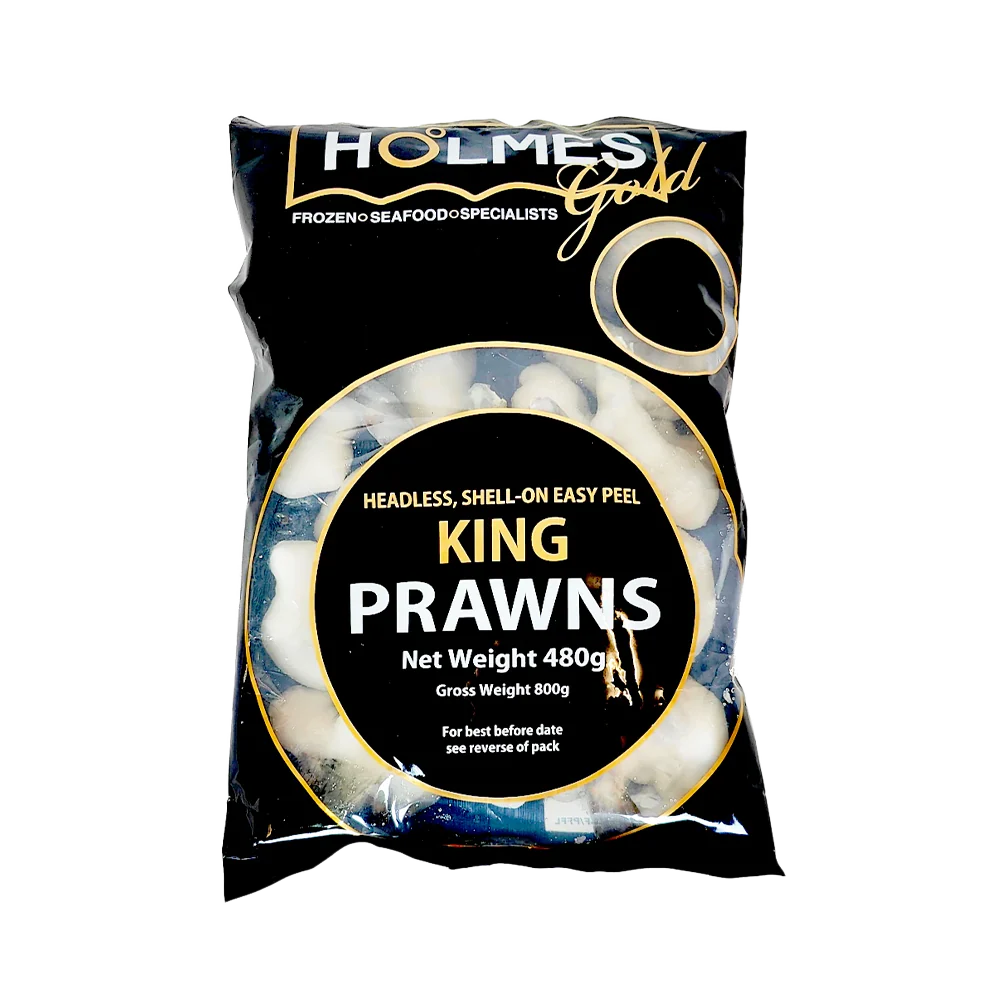 Frozen HOLMES HLSO Easy Peel King Prawns 6/8 480g