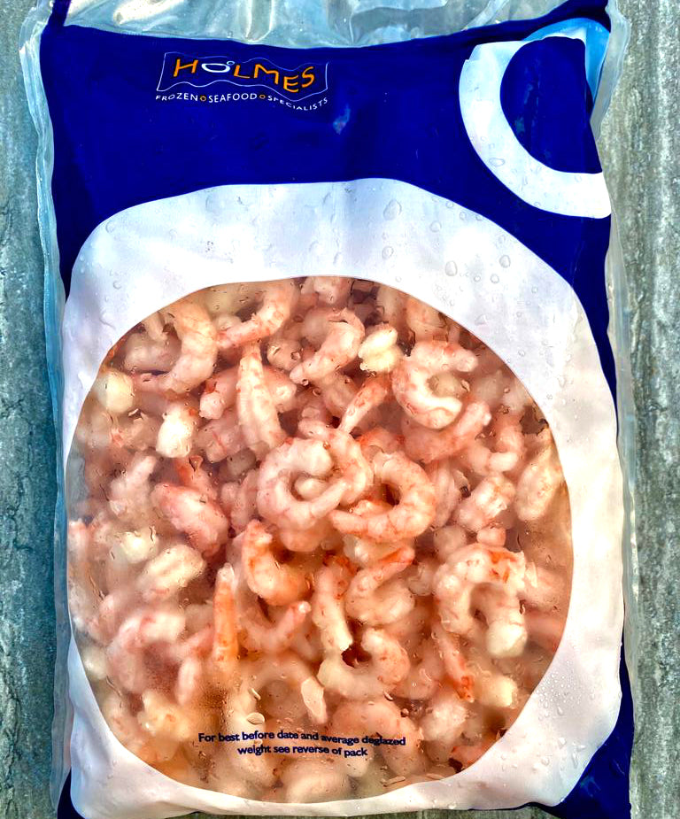 Frozen HOLMES IQF Cooked & Peeled Prawns 90/130 1kg