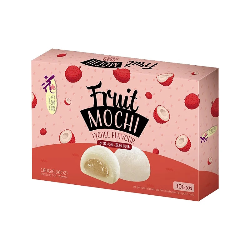 LOVE & LOVE Fruit Mochi Lychee Flavour 30gx6