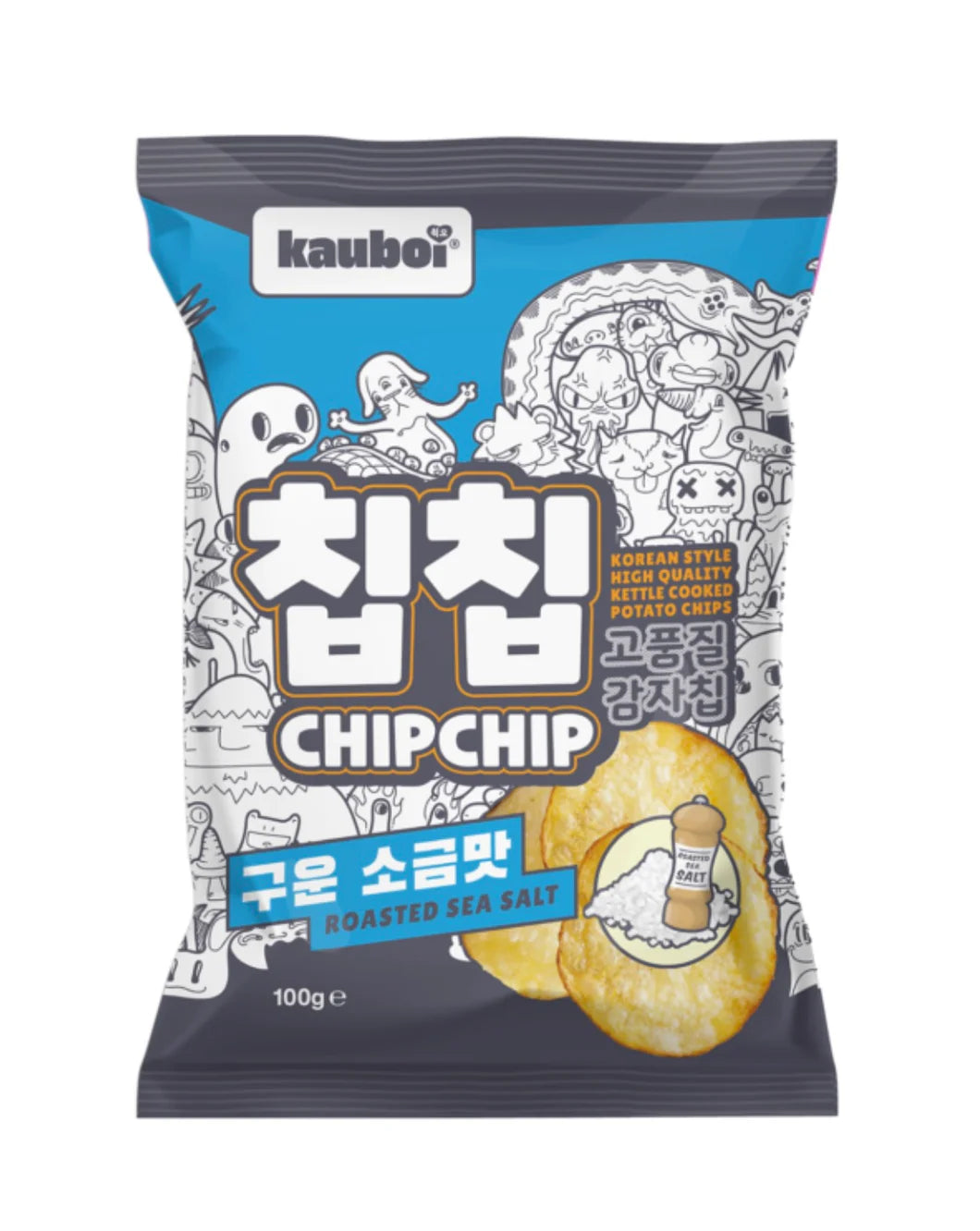 KAUBOI Chip Chip Roasted Sea Salt Flavour 100g