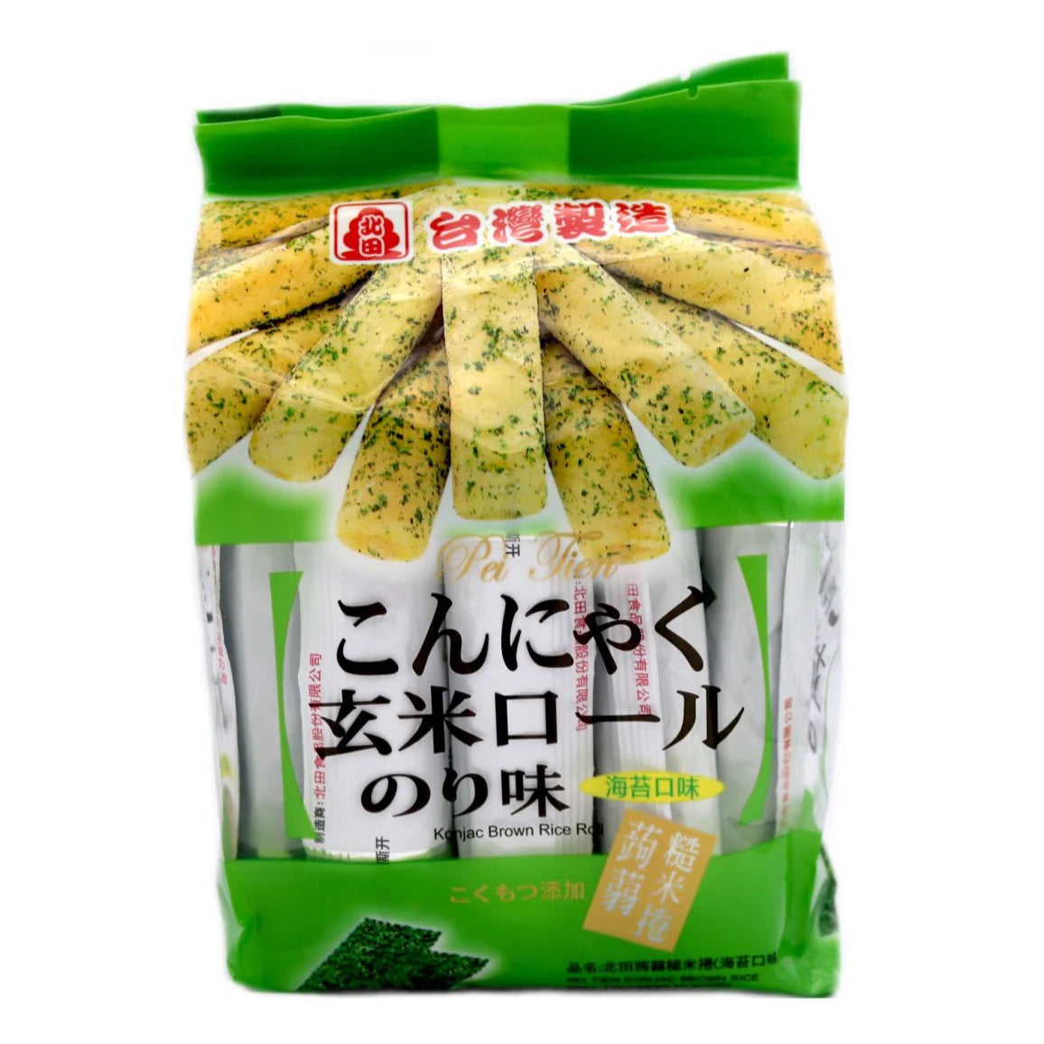 PEI TIEN Konjac Brown Rice Roll - Seaweed 160g