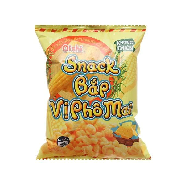 OISHI Corn Snack Cheese Flavour Bap Vi Pho Mai 35g