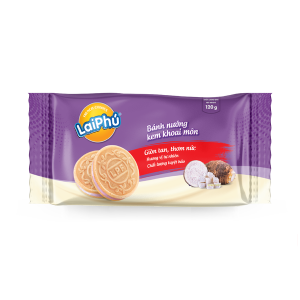 LAI PHU Banh Nuong Kem Khoai Mon 120g