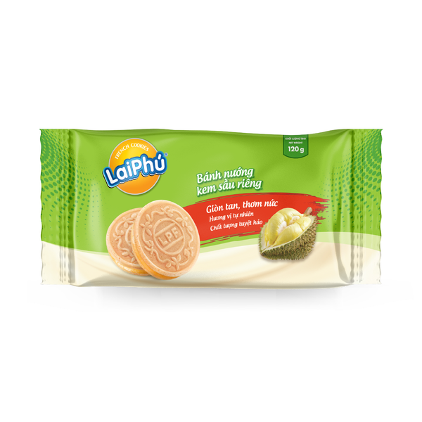 LAI PHU Banh Nuong Kem Sau Rieng 120g