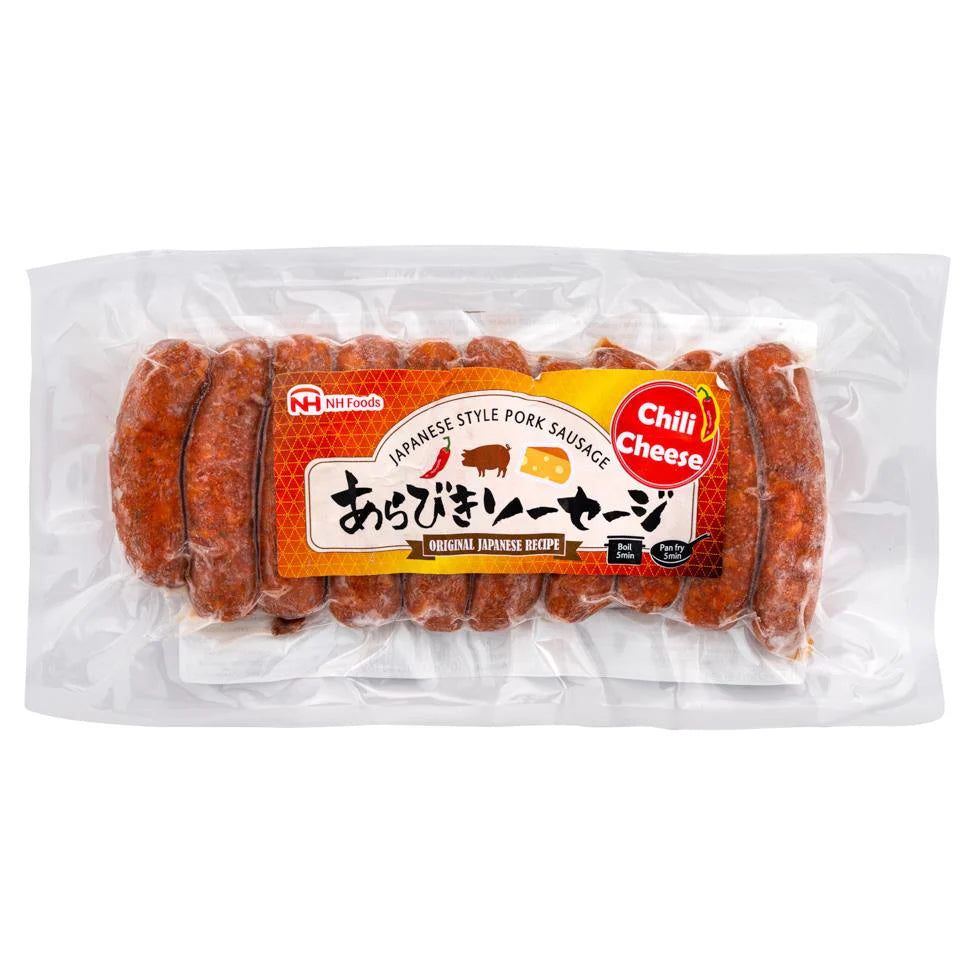 Frozen NH FOODS Japanese Style Pork Sausage with Chilli Cheese 185g