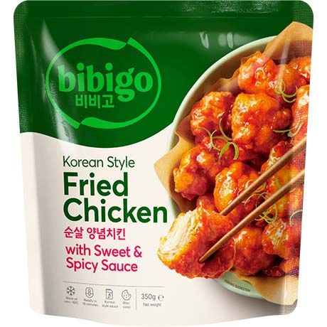 Frozen BIBIGO Korean Style Fried Chicken with Sweet & Spicy Sauce 350g