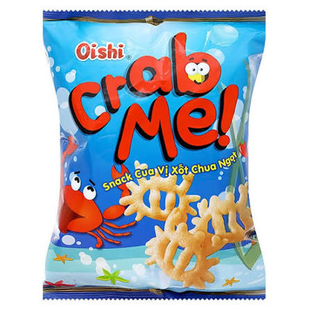 OISHI Crab Me Snack Cua vi Xot Chua Ngot 34g