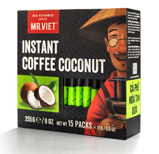 MR. VIET Coconut Instant Coffee 255g