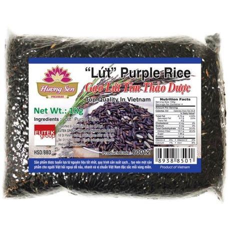 Dark Slate Gray HUONG SEN Lut Purple Rice Gao Lut Tim Thao Duoc 1kg