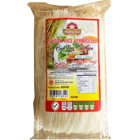 Tan HUONG SEN Saigon Rice Vermicelli Bun Tuoi Sai Gon 1.2mm 400g