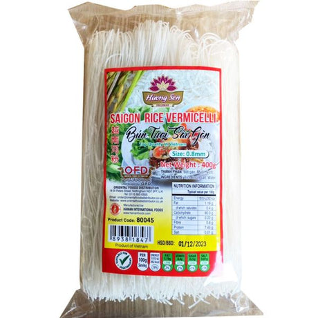 Light Gray HUONG SEN Saigon Rice Vermicelli Bun Tuoi Saigon (L) 400g