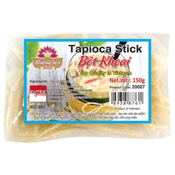 Light Gray HUONG SEN Tapioca Stick Bot Khoai 150g