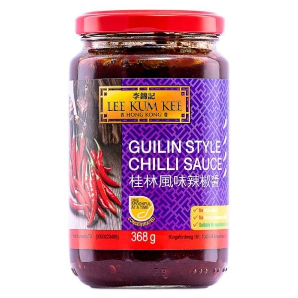 Maroon LEE KUM KEE Guilin Style Chilli Sauce 368g