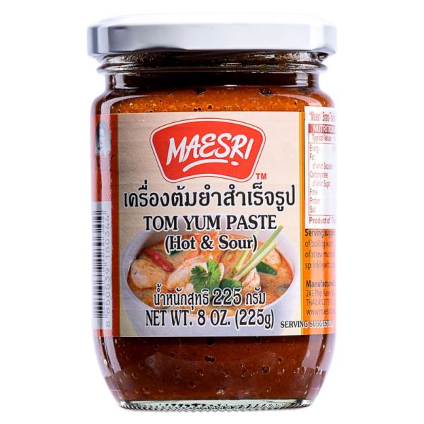 Light Gray MAESRI Tom Yum Paste (Hot & Sour) 225g