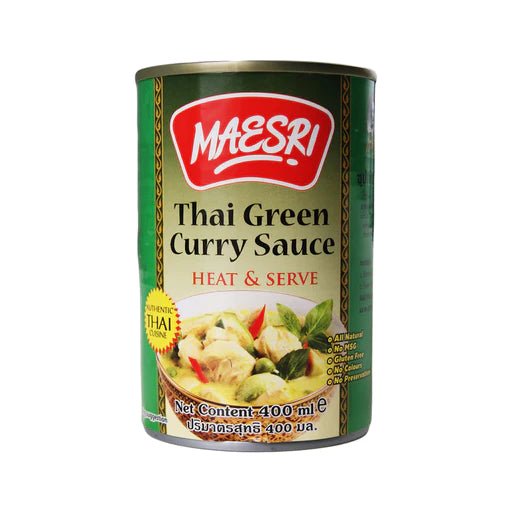 Dark Khaki MAESRI Thai Green Curry Sauce 400ml