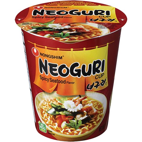 Chocolate NONGSHIM Neoguri Cup Noodle Spicy Seafood Flavour 62g