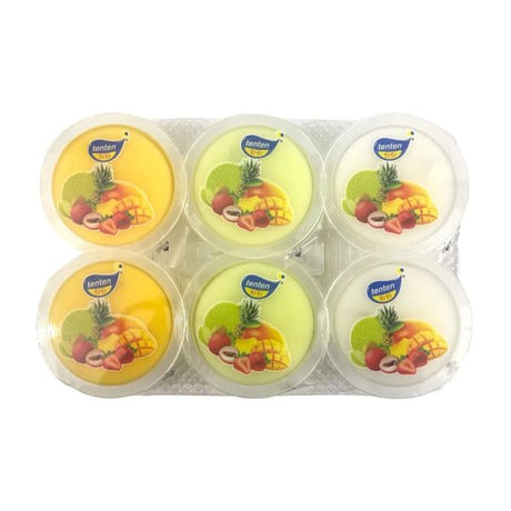 Tan TENTEN Jelly Pudding Mixed Fruit Flavour 6x80g