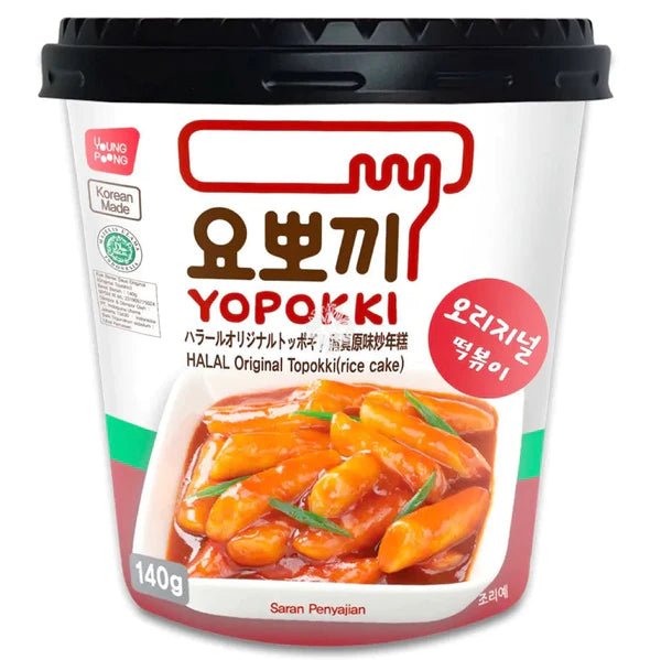 YOUNG POONG Yopokki Halal Original Topokki 120g