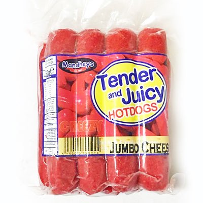 Antique White MANDHEY'S Jumbo Cheese Hotdogs