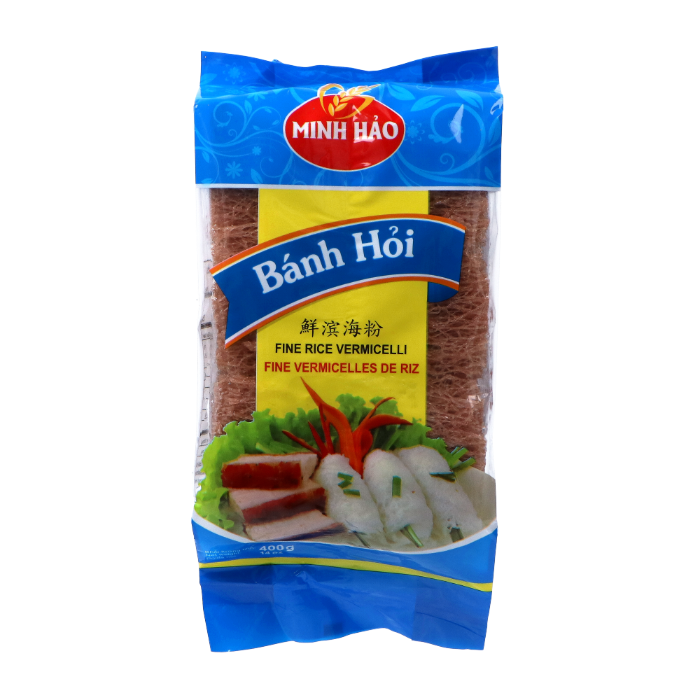 MINH HAO Fine Rice Vermicelli (Red) 400g