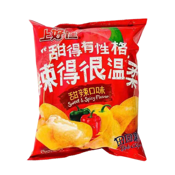 OISHI Potato Chips Sweet & Spicy Flavour 50g