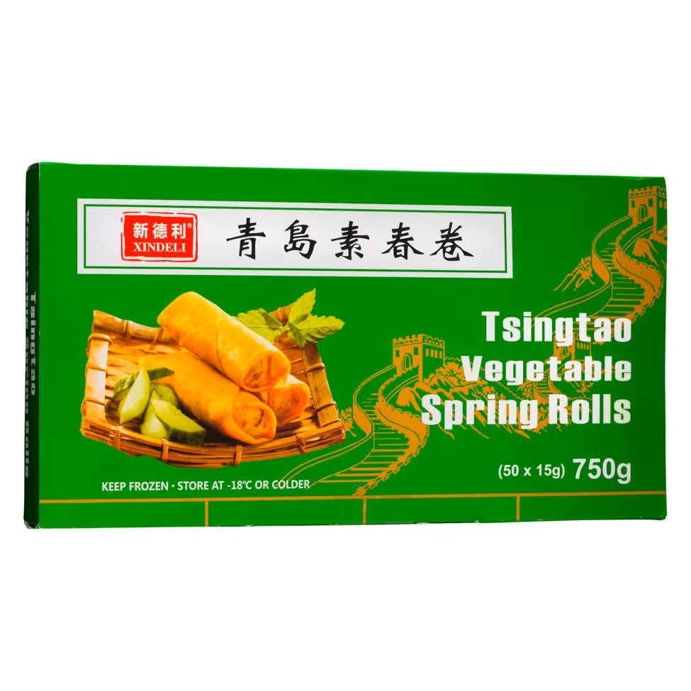Frozen XINDELI Tsingtao Vegetable Spring Roll (50x15g) 750g