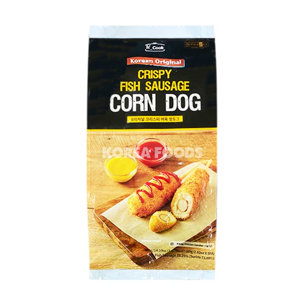 Frozen KOREAN ORIGINAL Fish Sausage Corn Dog (80g x 5)