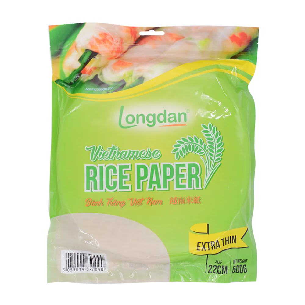 LONGDAN Vietnamese Rice Paper Extra Thin 22cm 500g