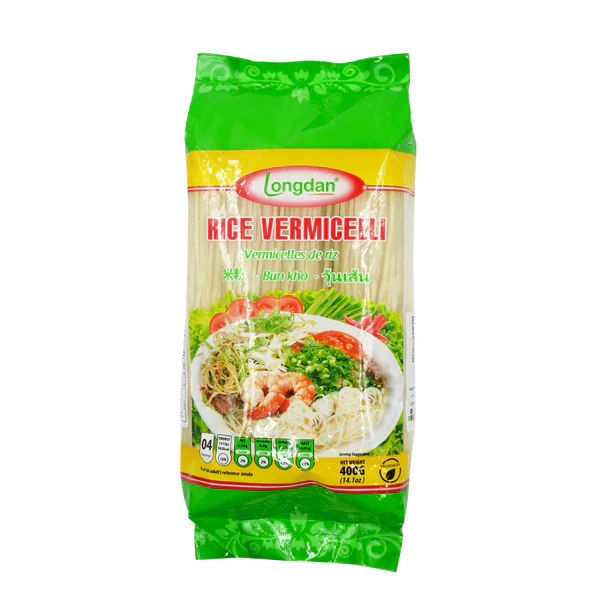 LONGDAN Rice Vermicelli Bun Kho 1.8mm 400g