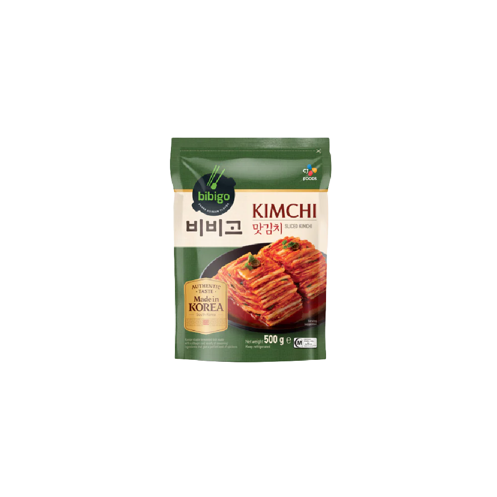 BIBIGO Sliced Cabbage Kimchi Pouch 500g