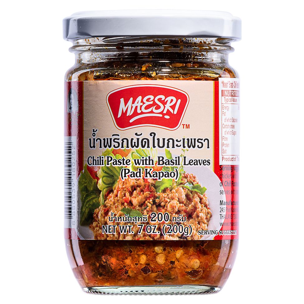 MAESRI Chilli Paste With Basil Leaves 200g