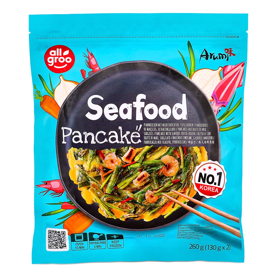 Frozen ALLGROO Seafood Pancake 130gx2