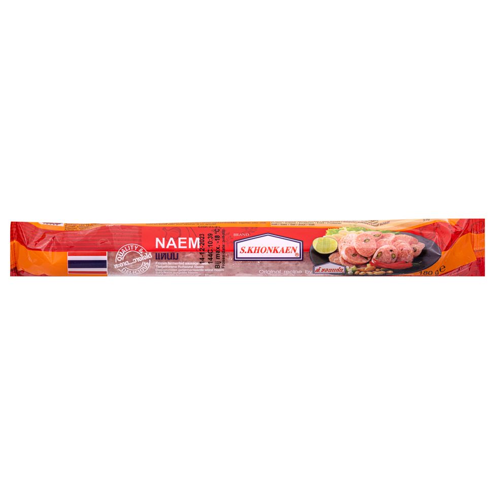 Frozen S.KHONKEAN Thai Fermented Sausage Naem 180g