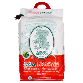 Light Gray GREEN DRAGON Thai Fragrant Rice 10kg