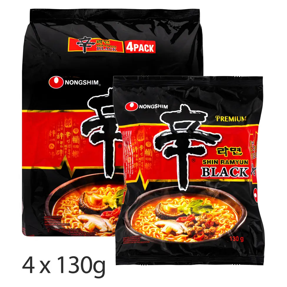 NONGSHIM Premium Shin Ramyun Black 4PKS