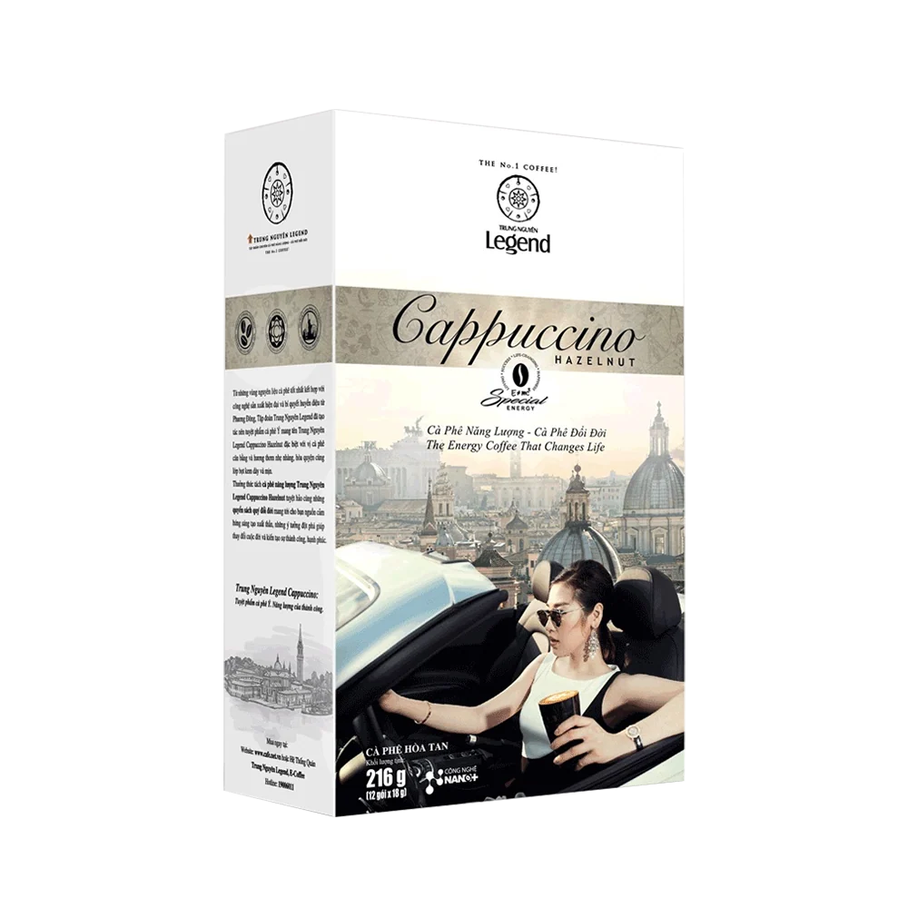 TRUNG NGUYEN Legend Cappuccino Hazelnut Instant Coffee 216g