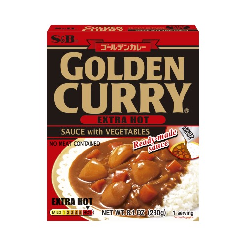 S&B Retort Golden Veg Curry Extra Hot 230g